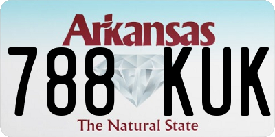 AR license plate 788KUK