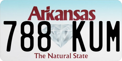 AR license plate 788KUM