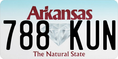 AR license plate 788KUN