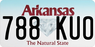 AR license plate 788KUO