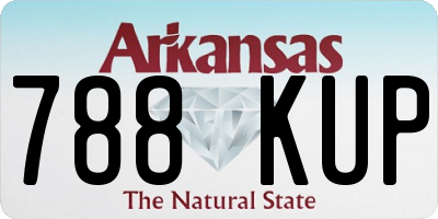 AR license plate 788KUP