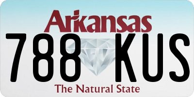 AR license plate 788KUS