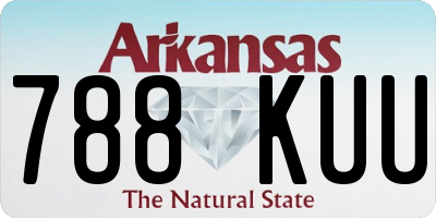 AR license plate 788KUU