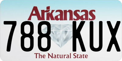 AR license plate 788KUX
