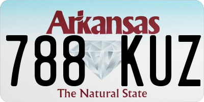 AR license plate 788KUZ