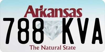 AR license plate 788KVA