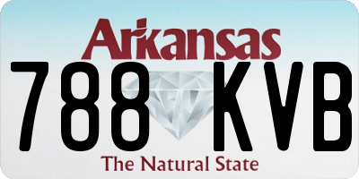 AR license plate 788KVB