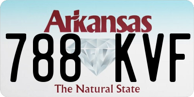 AR license plate 788KVF
