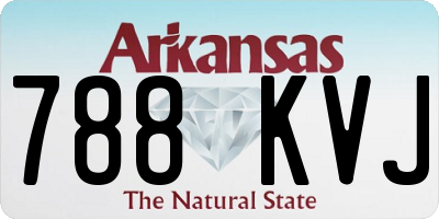 AR license plate 788KVJ