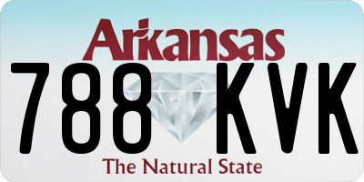 AR license plate 788KVK