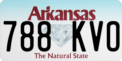 AR license plate 788KVO