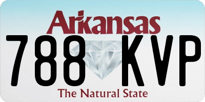 AR license plate 788KVP