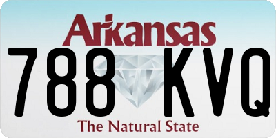 AR license plate 788KVQ