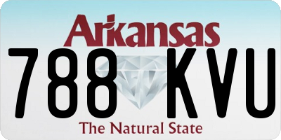 AR license plate 788KVU