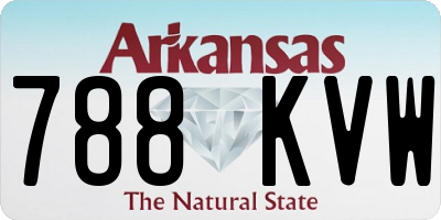 AR license plate 788KVW