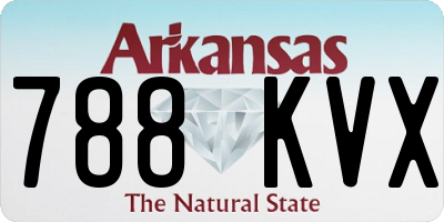 AR license plate 788KVX