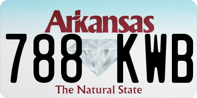 AR license plate 788KWB