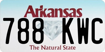 AR license plate 788KWC