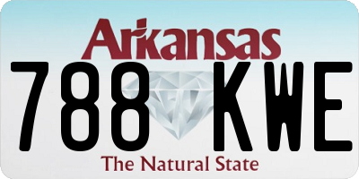 AR license plate 788KWE