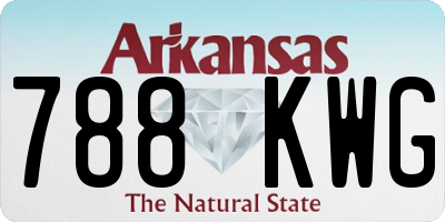 AR license plate 788KWG