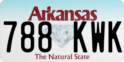 AR license plate 788KWK