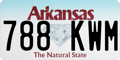 AR license plate 788KWM