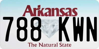 AR license plate 788KWN