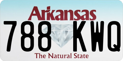 AR license plate 788KWQ