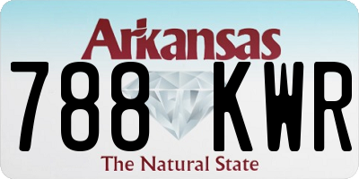 AR license plate 788KWR