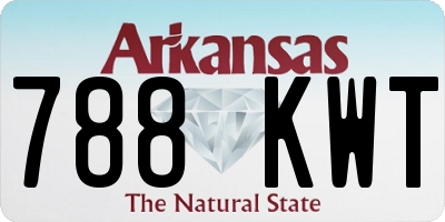 AR license plate 788KWT