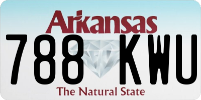 AR license plate 788KWU