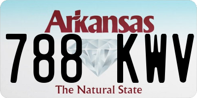 AR license plate 788KWV