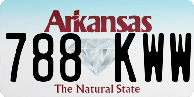 AR license plate 788KWW