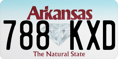 AR license plate 788KXD