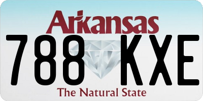 AR license plate 788KXE