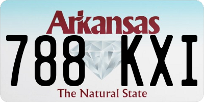AR license plate 788KXI