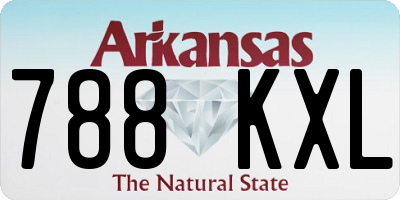 AR license plate 788KXL