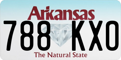 AR license plate 788KXO