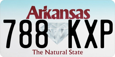 AR license plate 788KXP