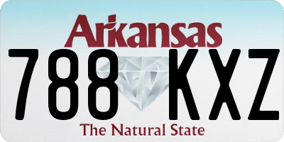 AR license plate 788KXZ
