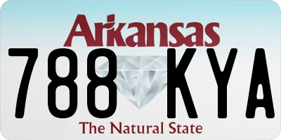 AR license plate 788KYA