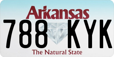 AR license plate 788KYK