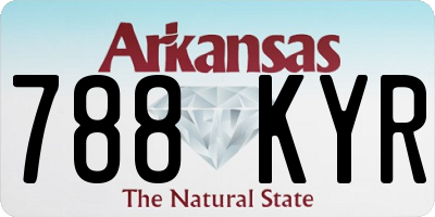 AR license plate 788KYR