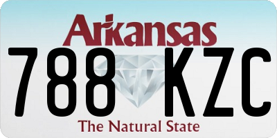 AR license plate 788KZC
