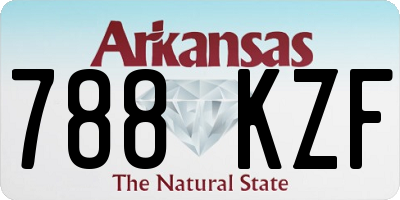 AR license plate 788KZF