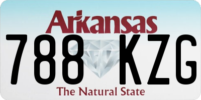 AR license plate 788KZG