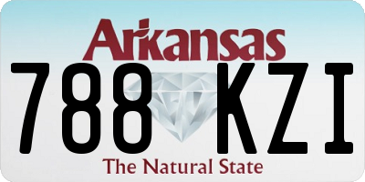 AR license plate 788KZI