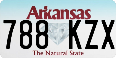 AR license plate 788KZX
