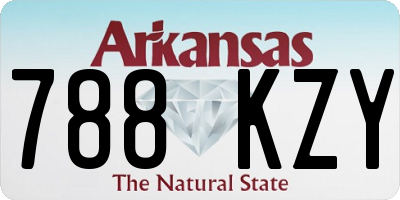 AR license plate 788KZY