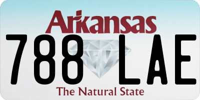 AR license plate 788LAE